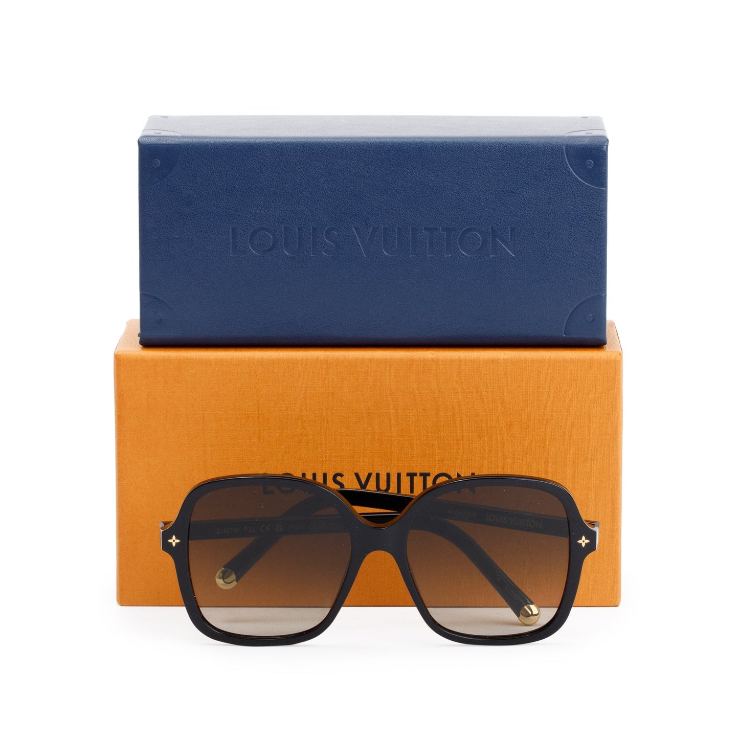 Louis Vuitton Black Acetate My Monogram Light Square Sunglasses