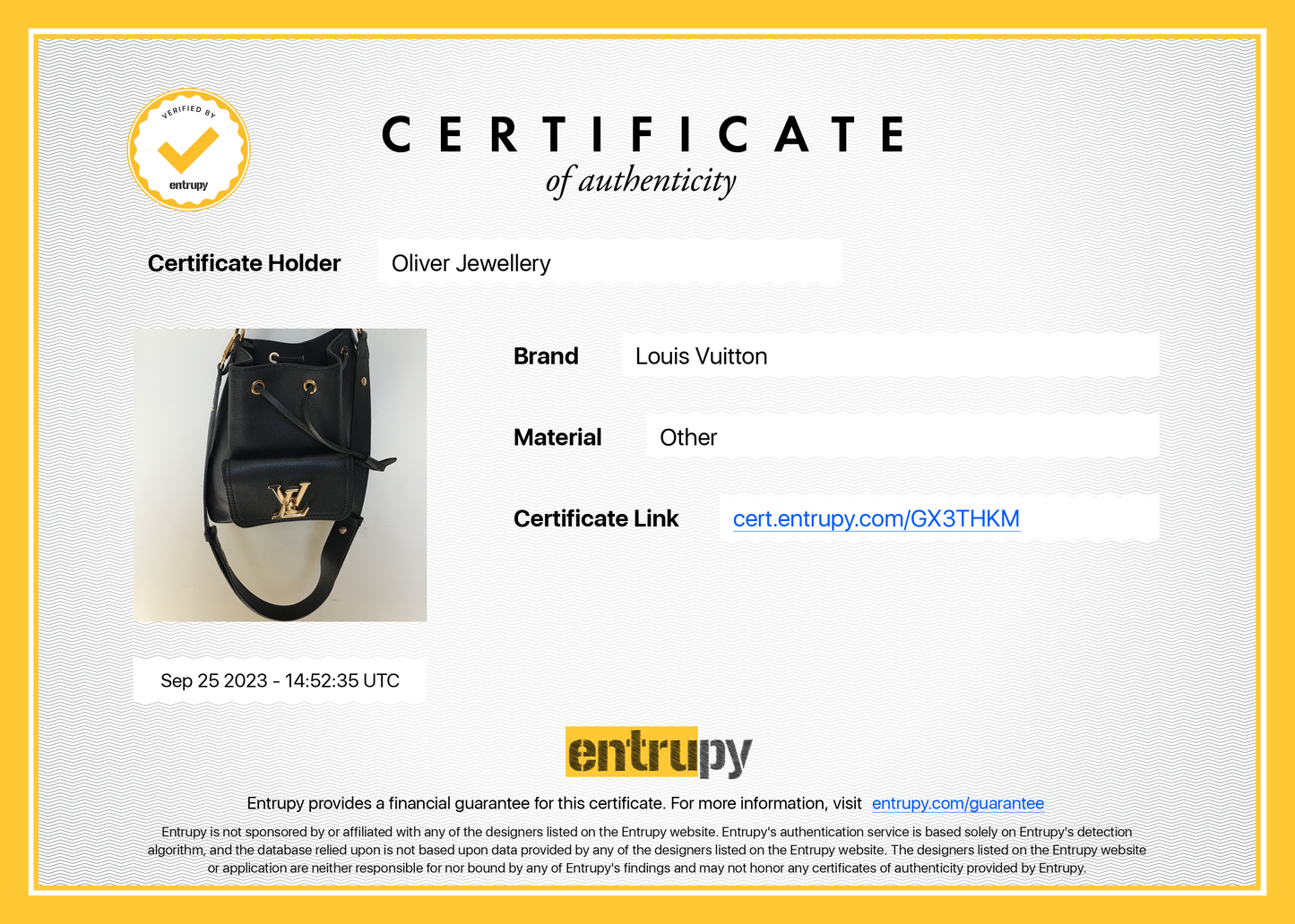 Louis Vuitton Black Calfskin Lockme Bucket Bag