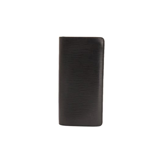 Louis Vuitton Black Epi Brazza Wallet