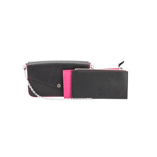 Louis Vuitton Black Epi Felicie Pochette