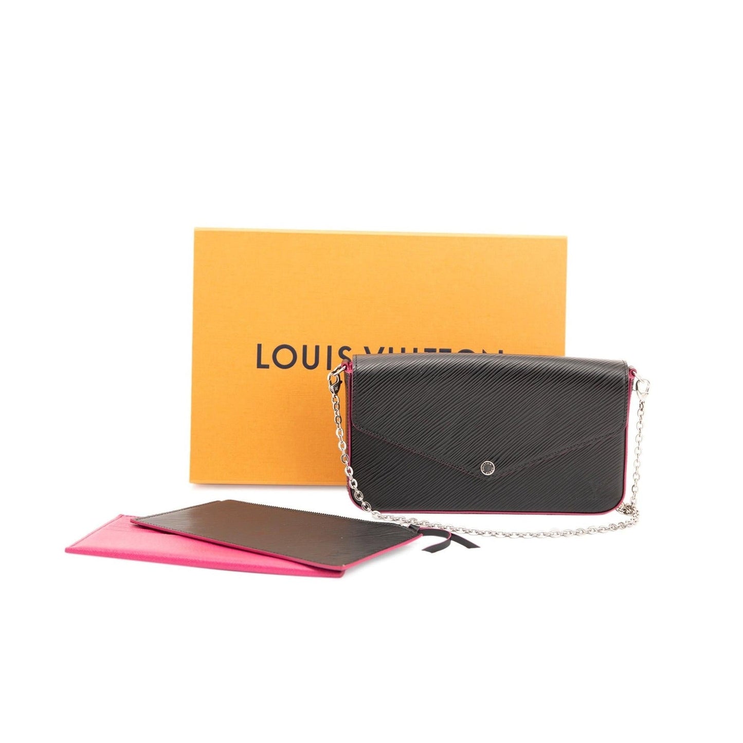 Louis Vuitton Black Epi Felicie Pochette