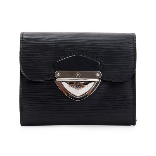 Louis Vuitton Black Epi Joey Wallet