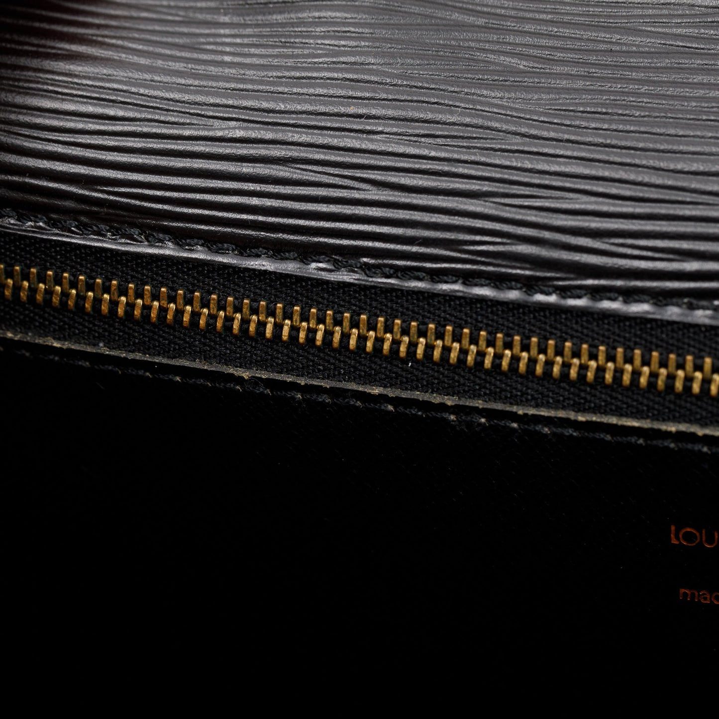 Louis Vuitton Black Epi Leather Pochette Sellier Dragonne Wristlet Clutch