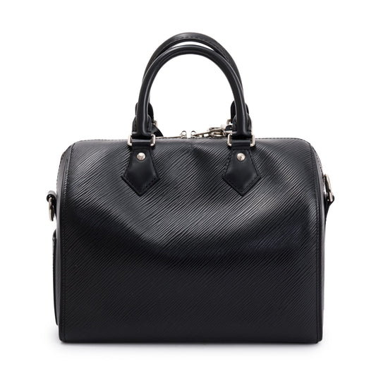 Louis Vuitton Black Epi Leather Speedy Bandouliere 25