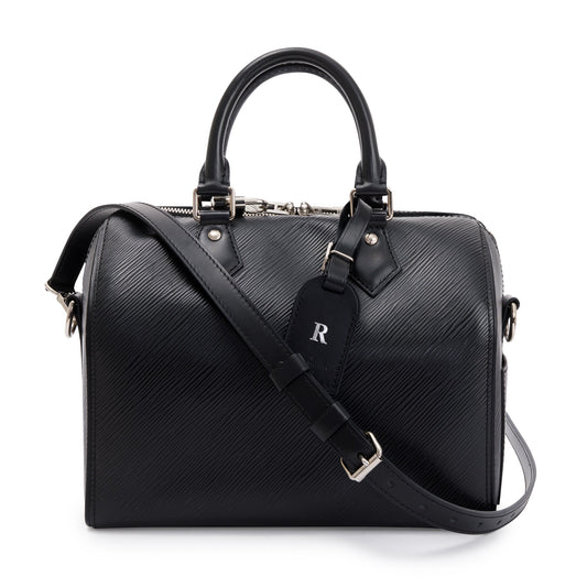 Louis Vuitton Black Epi Leather Speedy Bandouliere 25