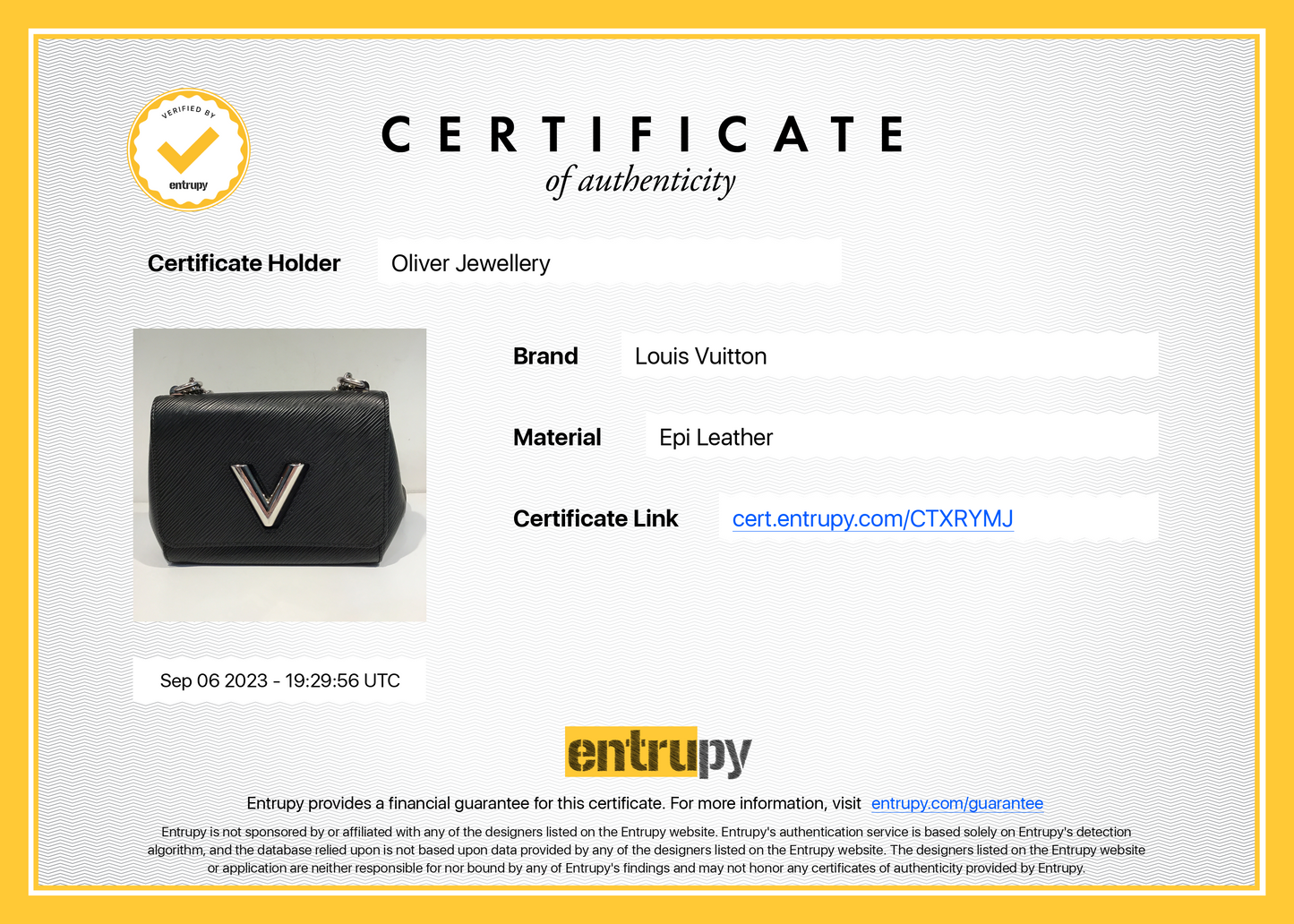 Louis Vuitton Black Epi Leather Twist PM Shoulder Bag