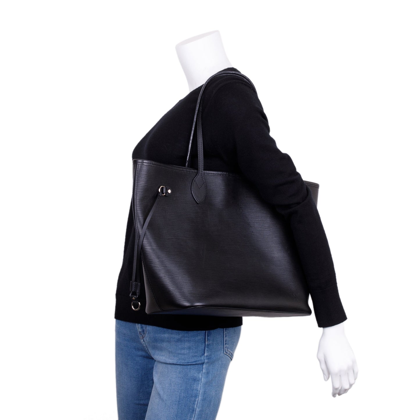 Louis Vuitton Black Epi Neverfull MM