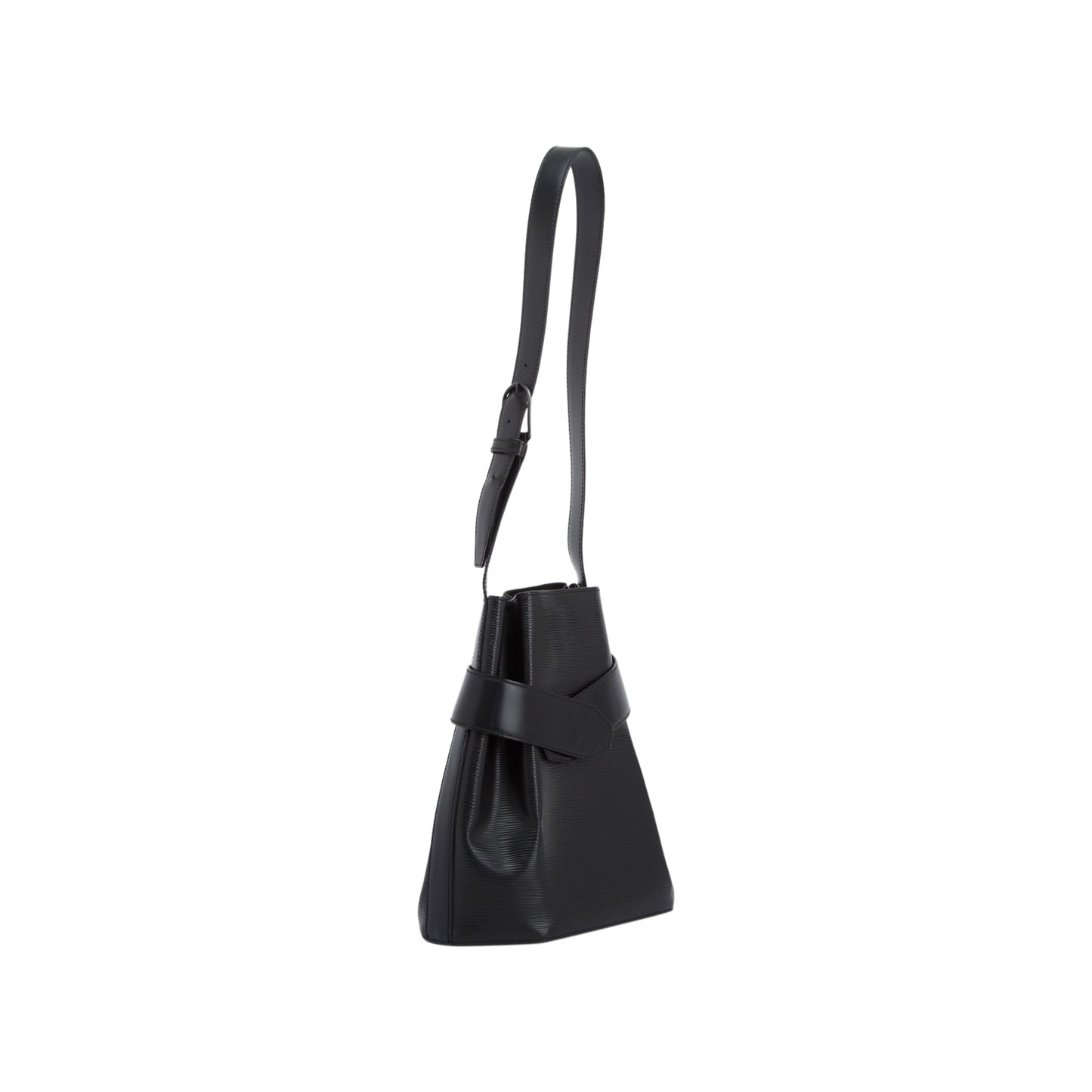 Louis Vuitton Black Epi Sac de Paule PM Bag