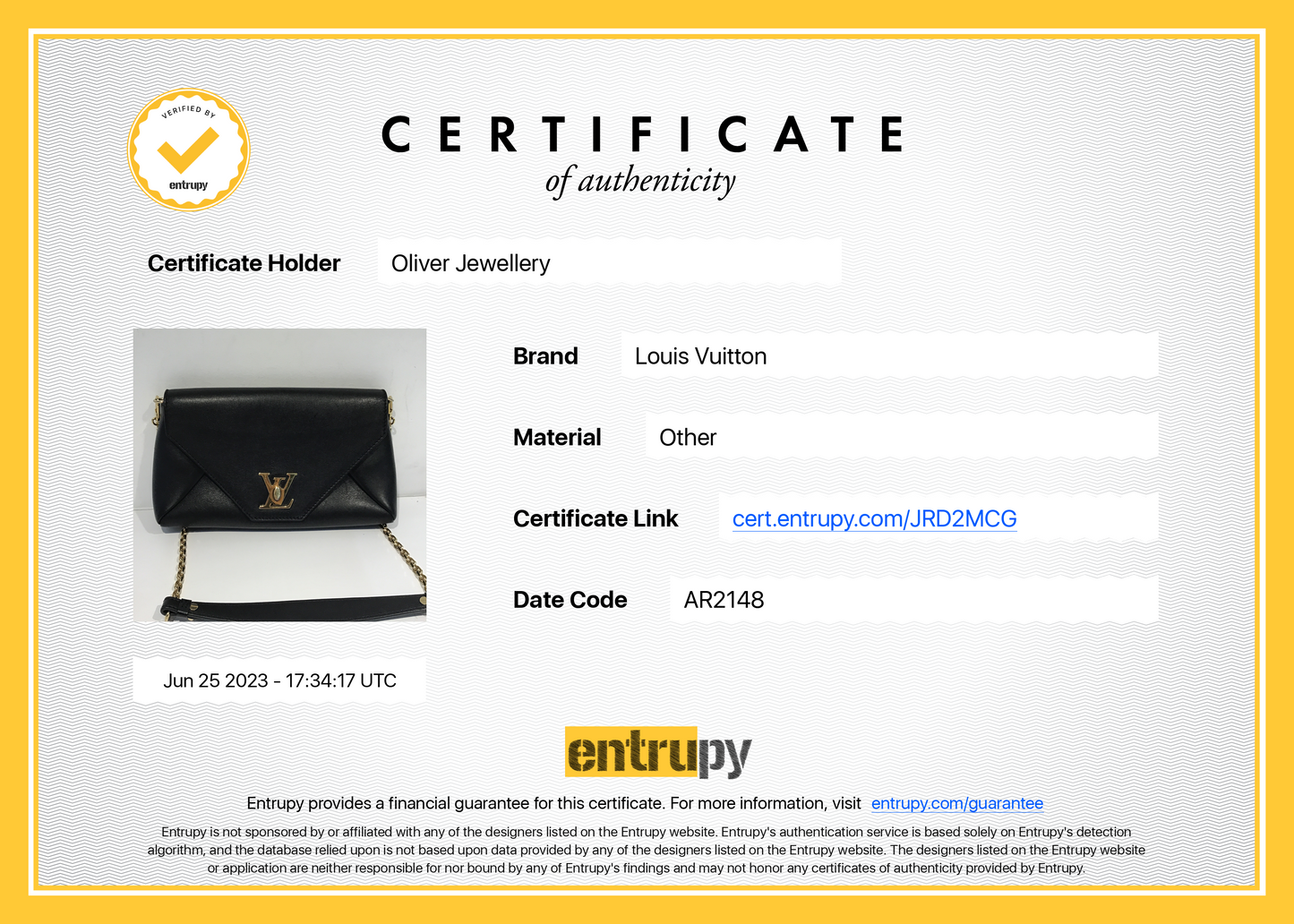 Louis Vuitton Black Leather Love Note Bag