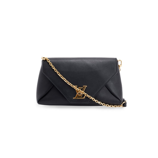 Louis Vuitton Black Leather Love Note Bag