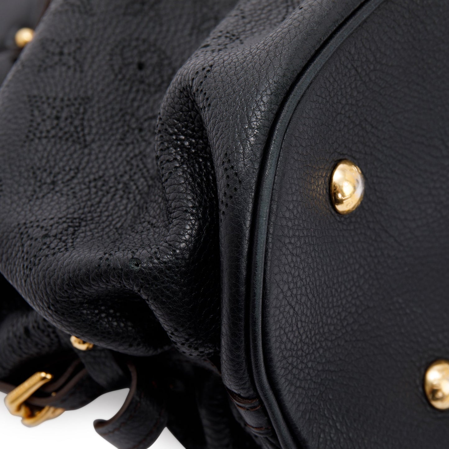 Louis Vuitton Black Mahina L Hobo