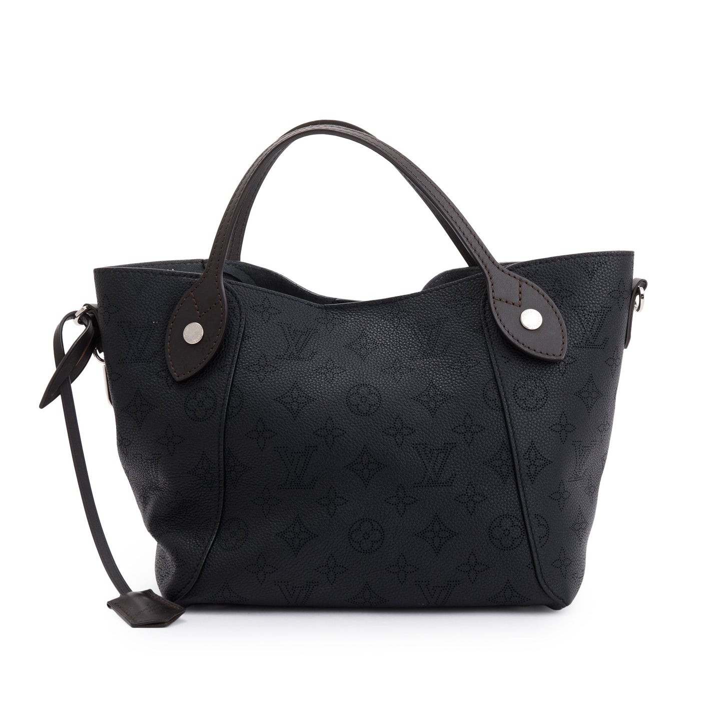 Louis Vuitton Black Mahina Leather Hina Pm Tote