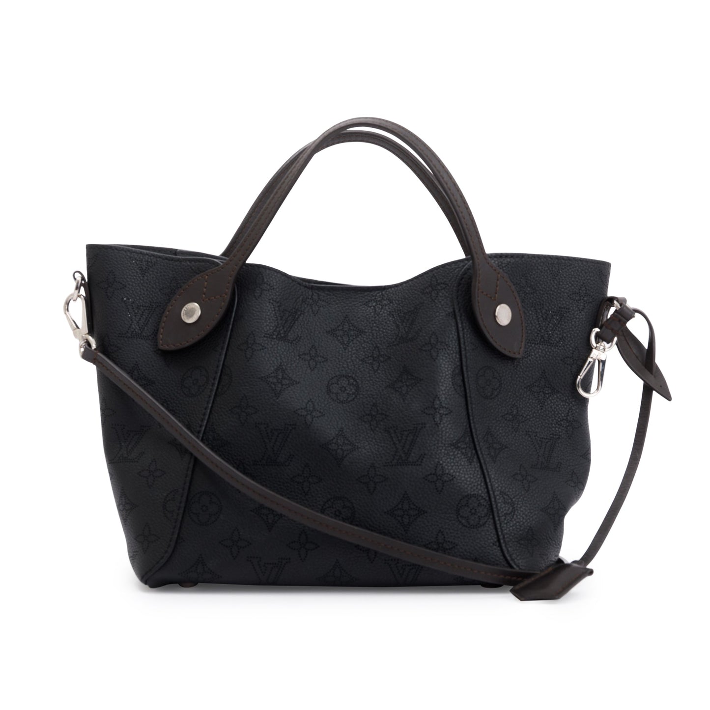 Louis Vuitton Black Mahina Leather Hina Pm Tote