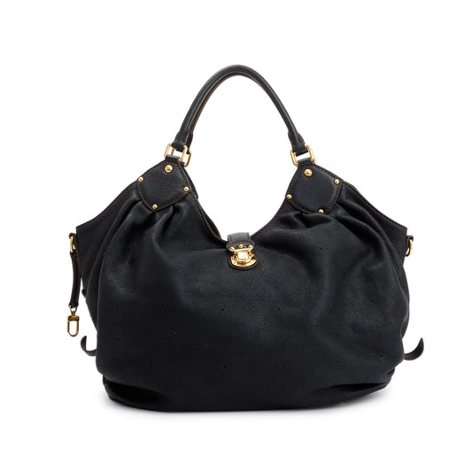 Louis Vuitton Black Mahina Leather XL Hobo