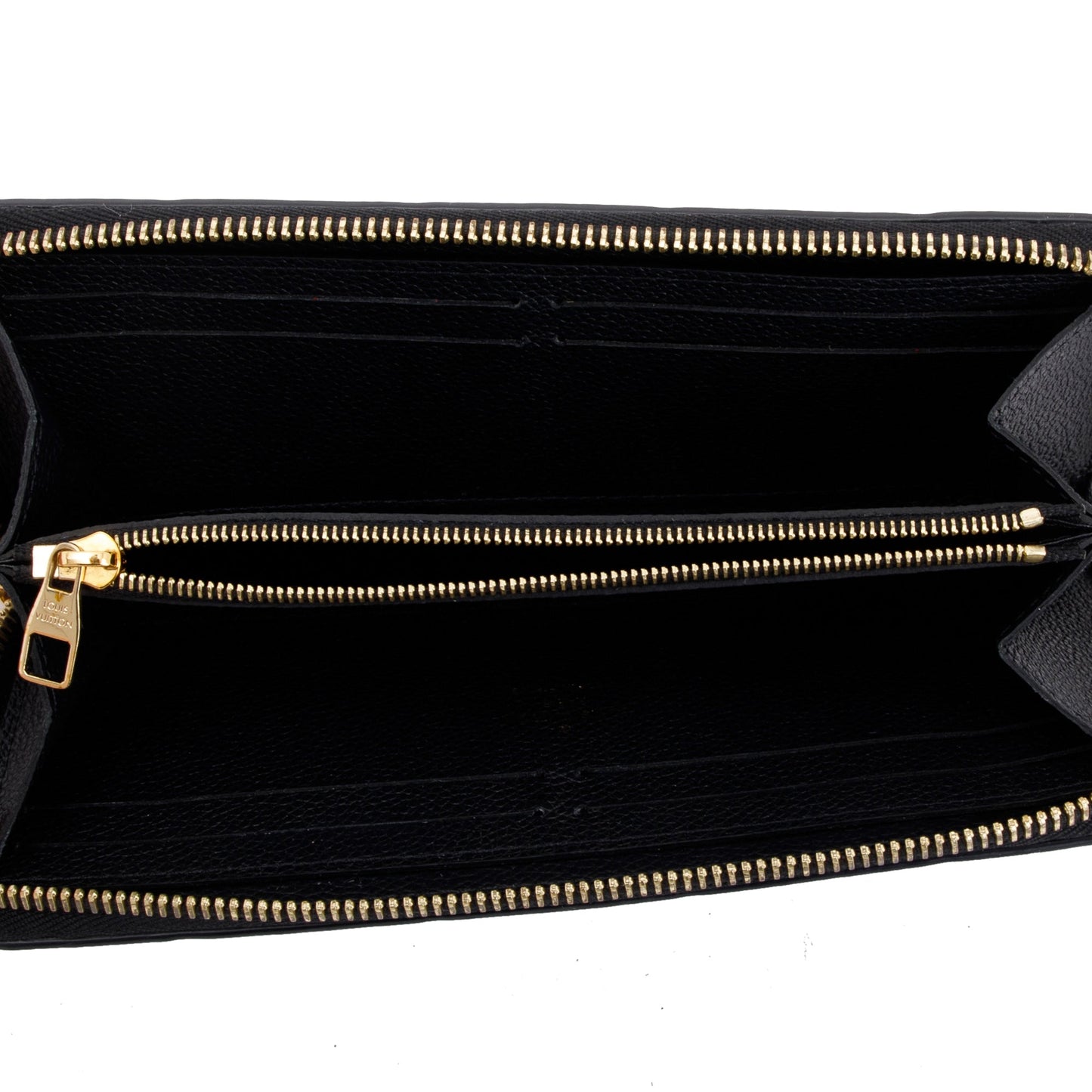 Louis Vuitton Black Monogram Empreinte Clemence Wallet