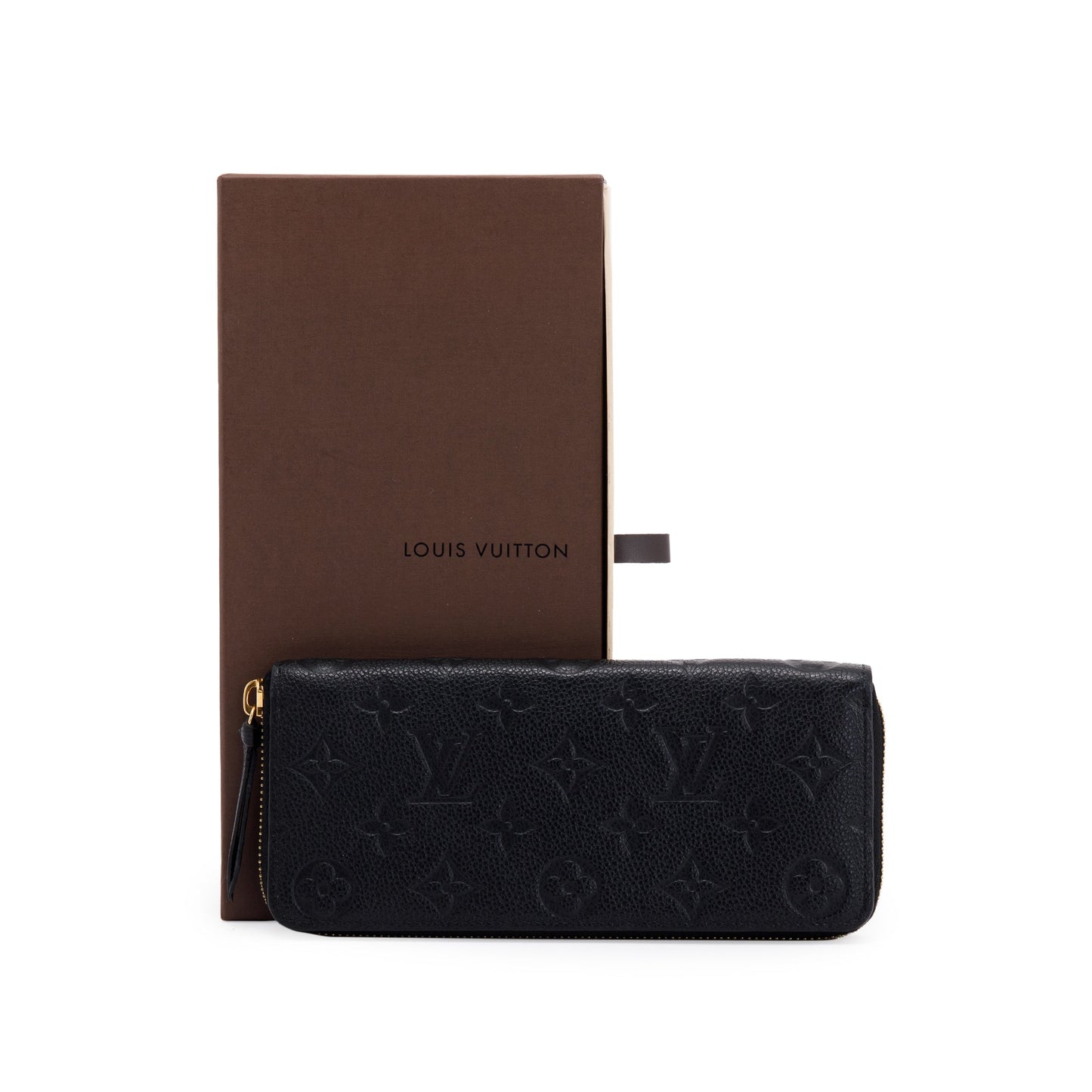 Louis Vuitton Black Monogram Empreinte Clemence Wallet