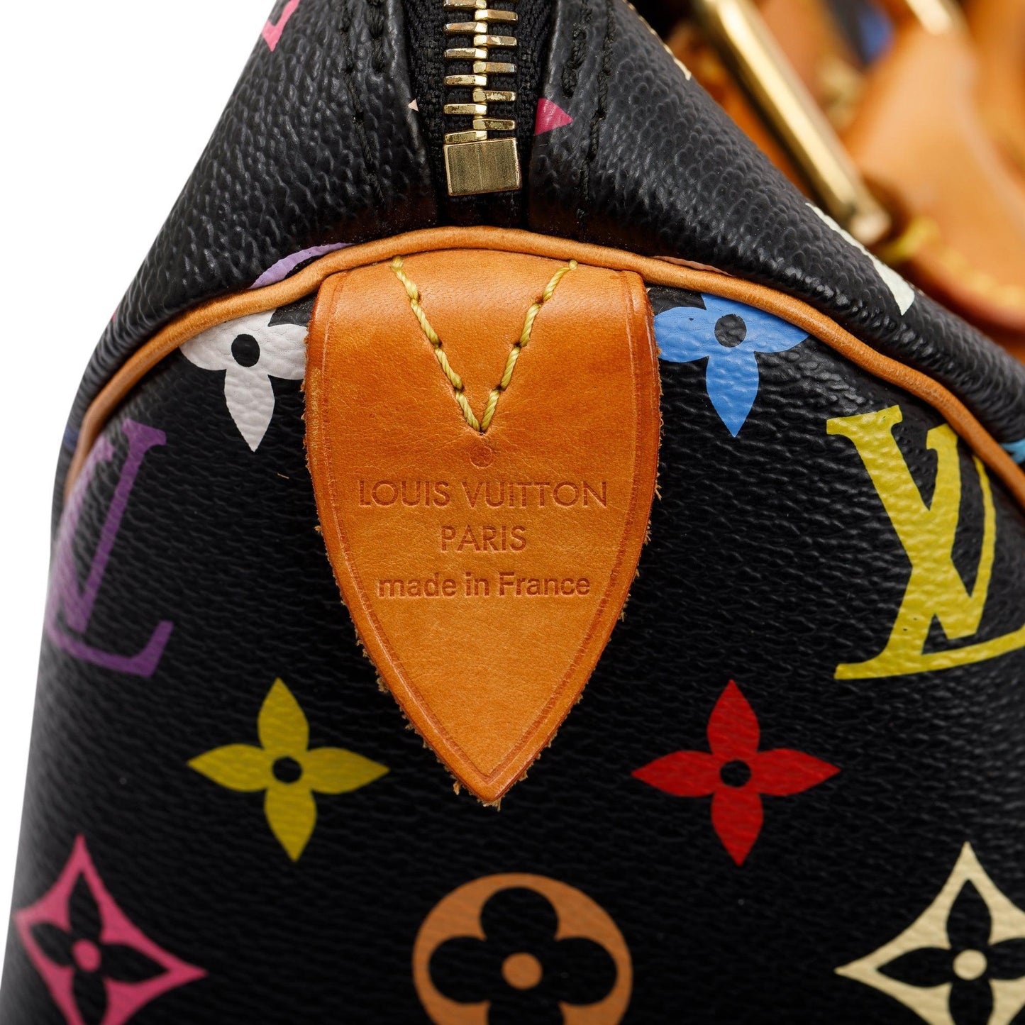 Louis Vuitton Black Multicolore Speedy 30