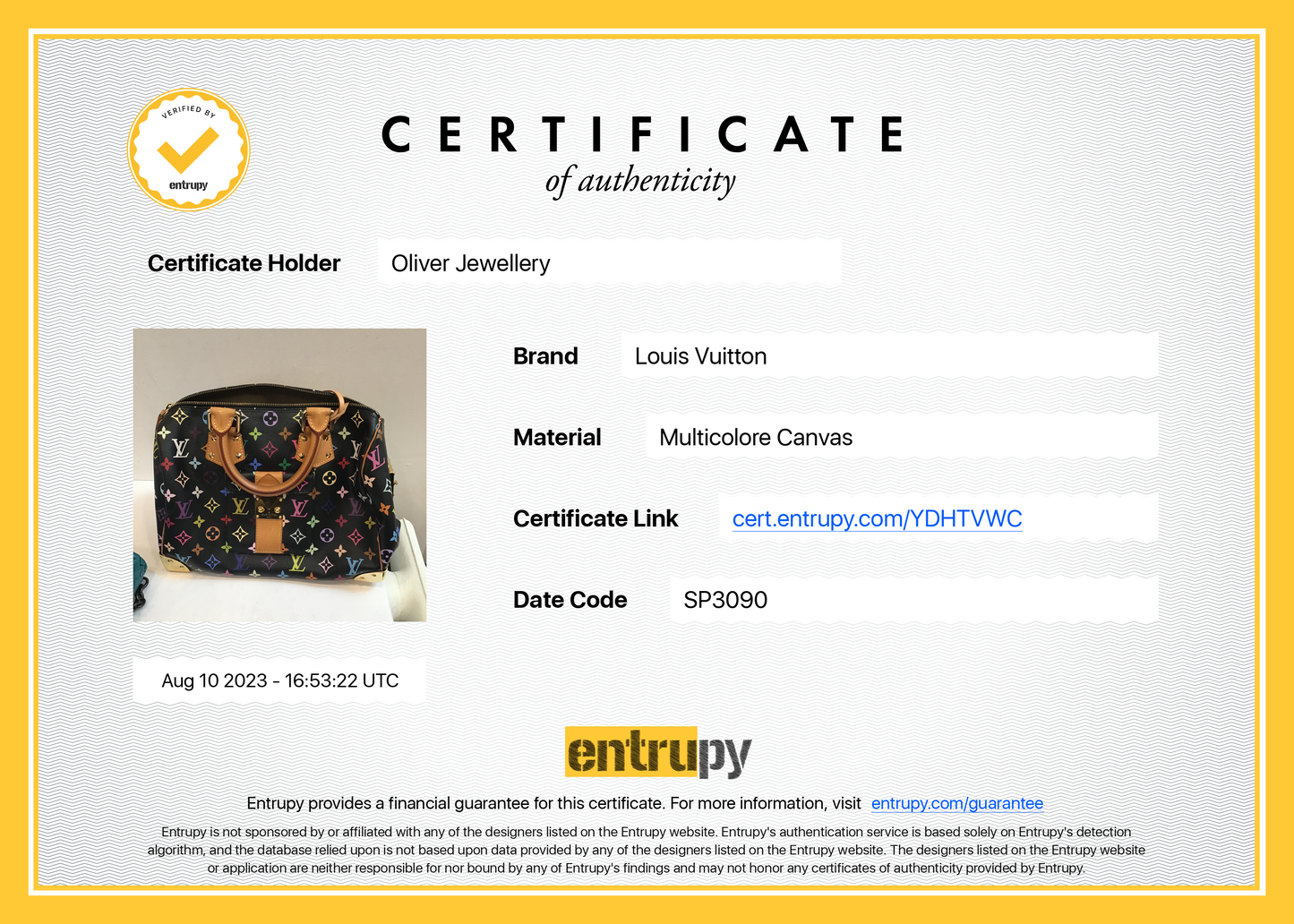 Louis Vuitton Black Multicolore Speedy 30