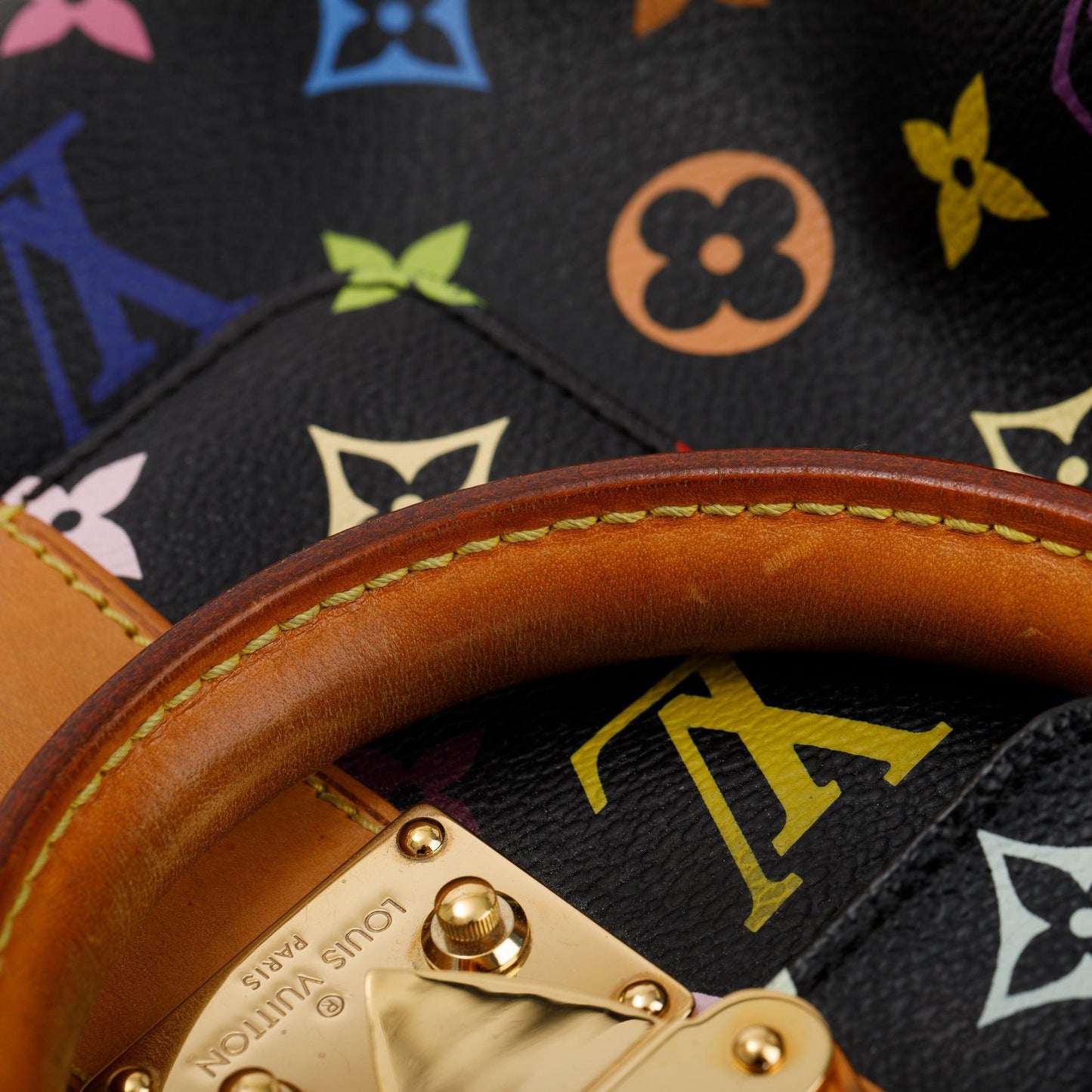 Louis Vuitton Black Multicolore Speedy 30