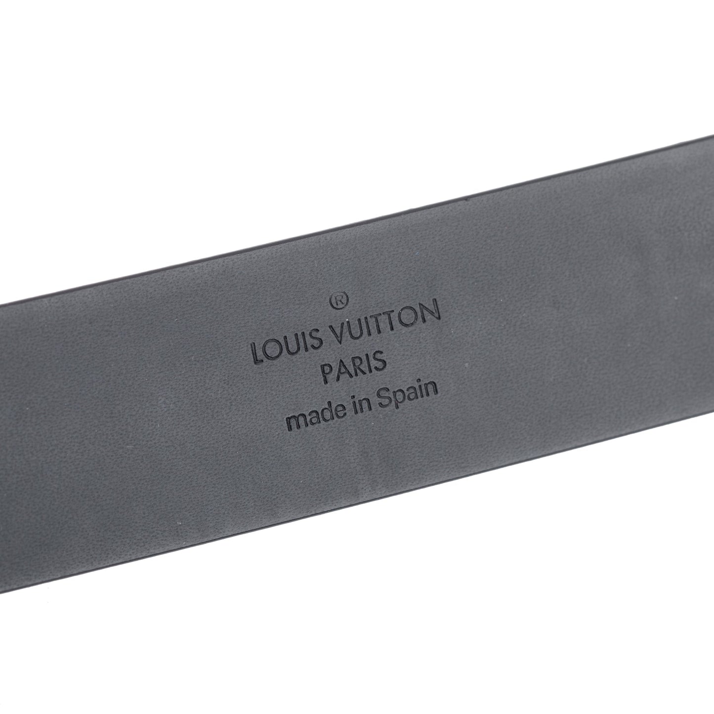 Louis Vuitton Black Nappa Leather Skyline 30 MM Belt 85 34