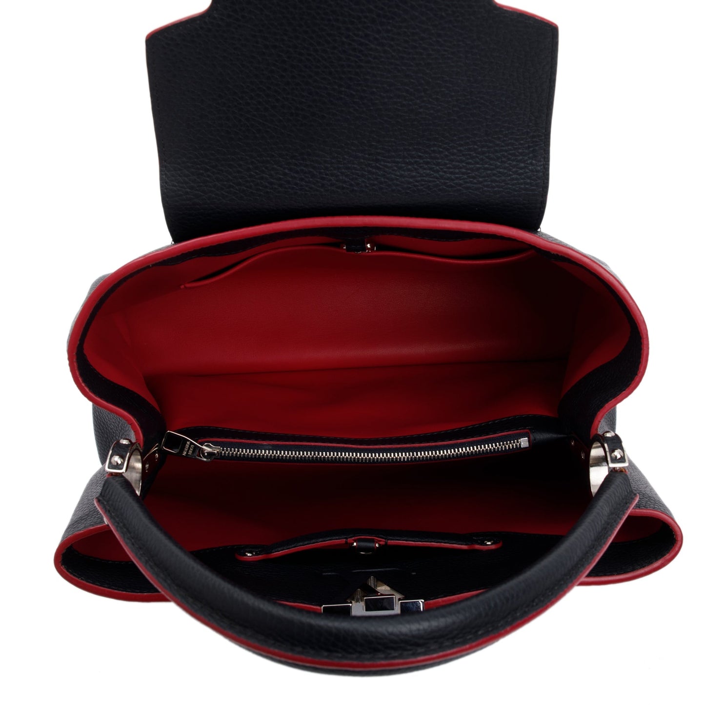 Louis Vuitton Black Taurillon Capucine GM