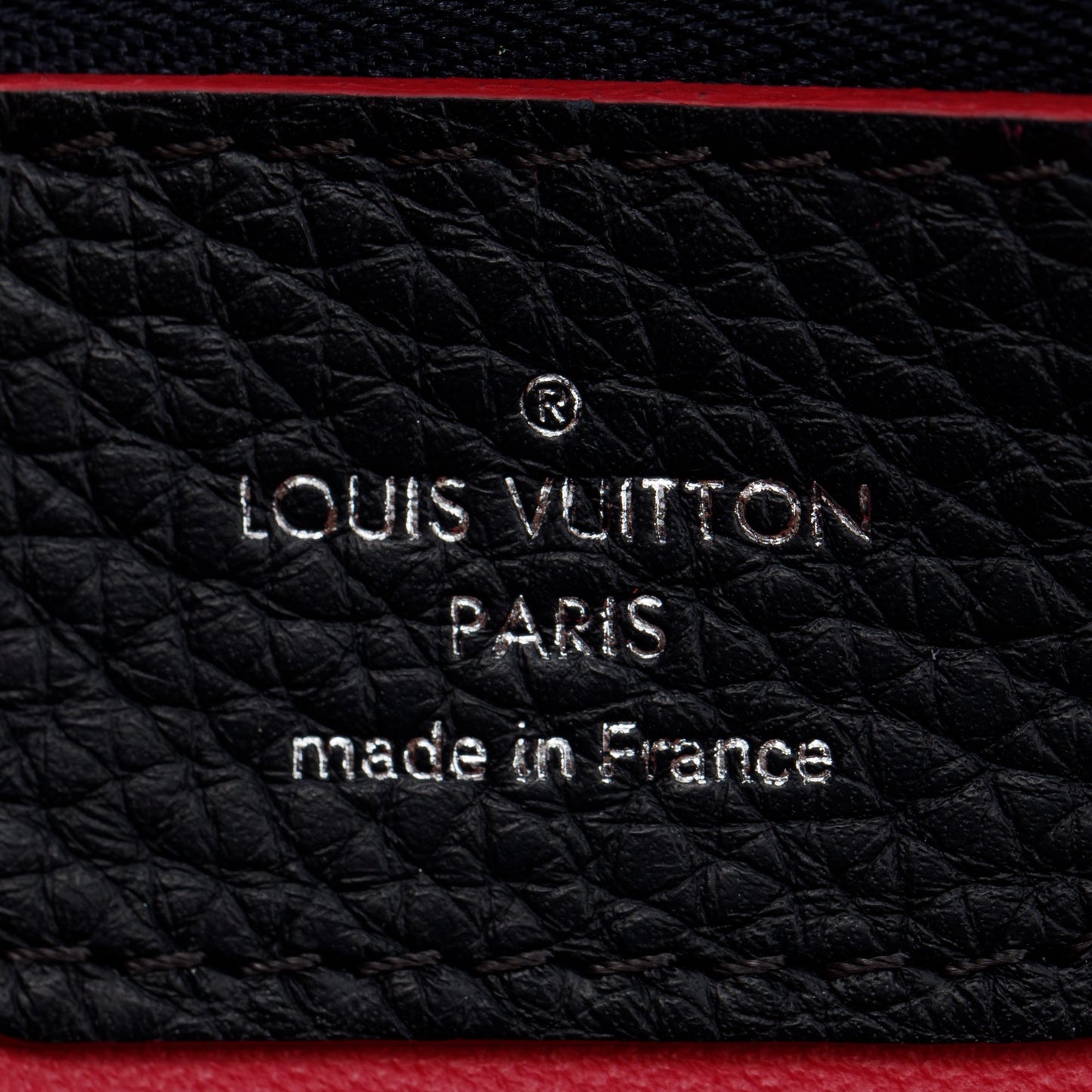 Louis Vuitton Black Taurillon Capucine GM