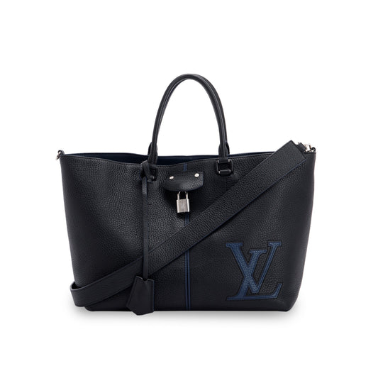 Louis Vuitton Black Taurillon Leather Pernelle Tote