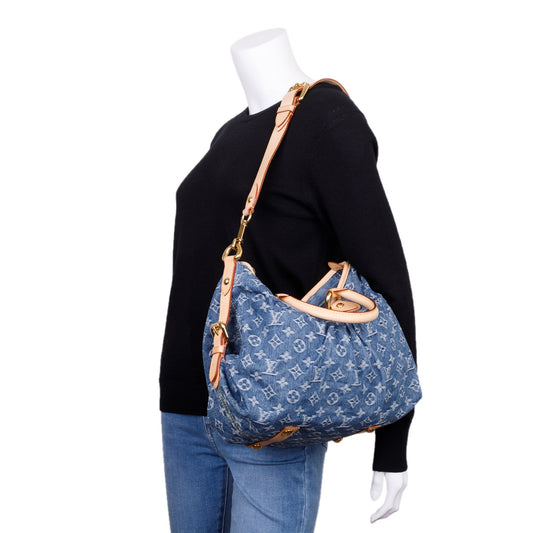 Louis Vuitton Blue Monogram Denim Neo Cabby MM