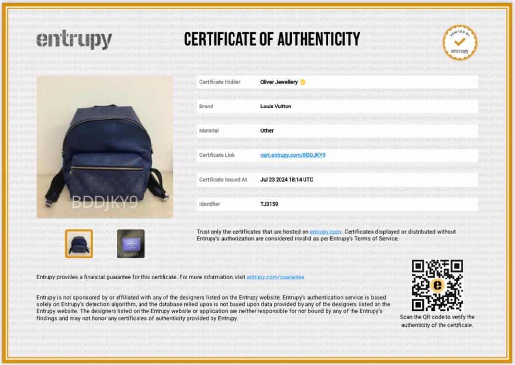 Louis Vuitton Blue Taigarama Discovery Backpack