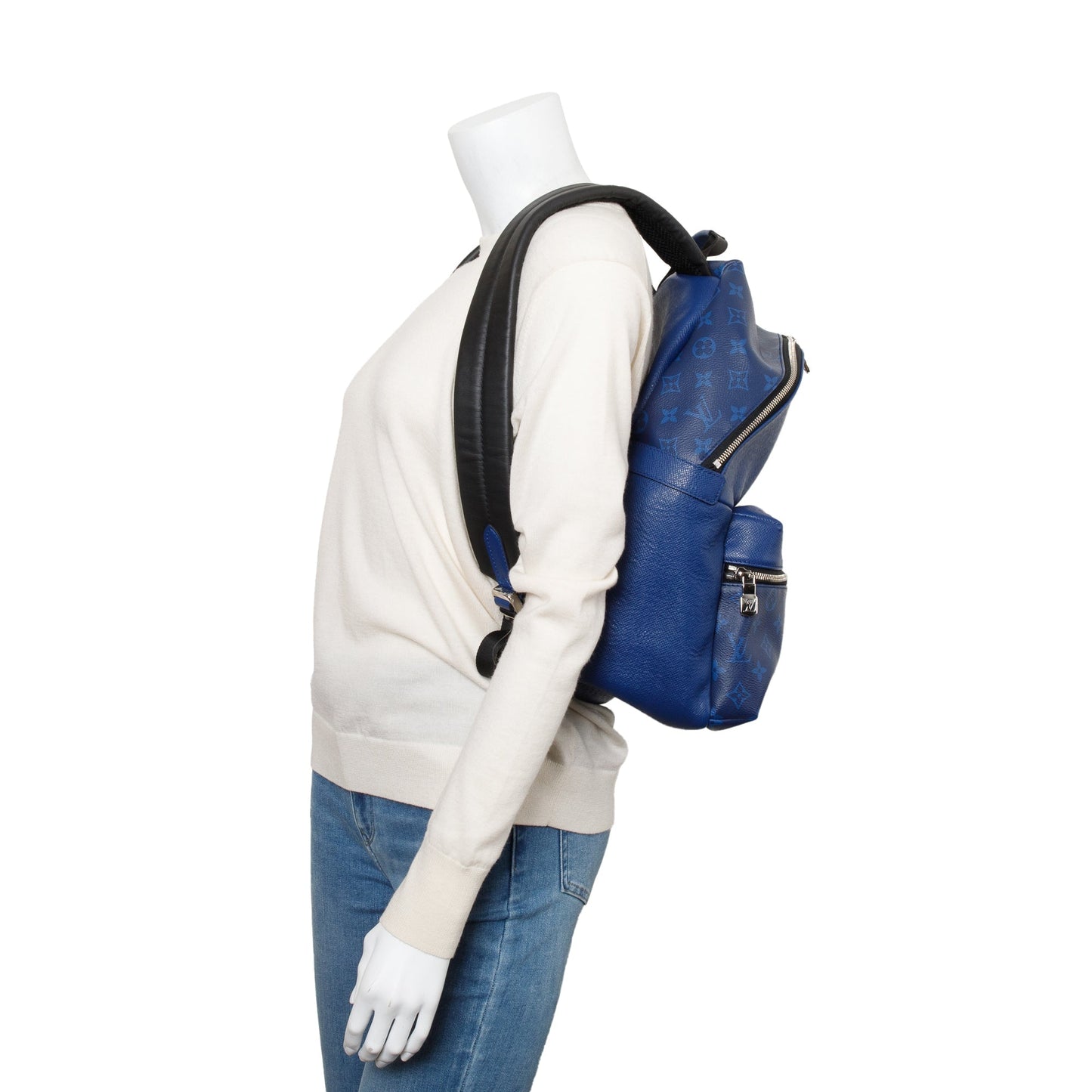 Louis Vuitton Blue Taigarama Discovery Backpack