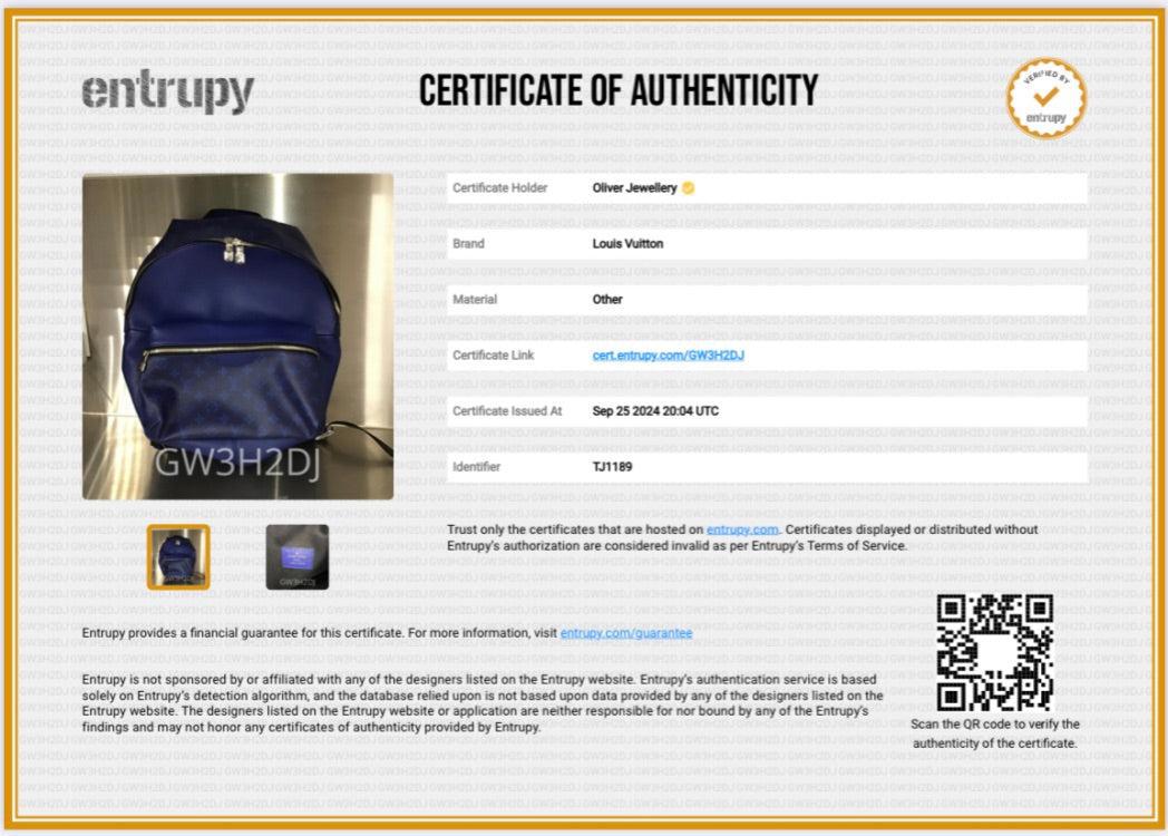 Louis Vuitton Blue Taigarama Discovery Backpack