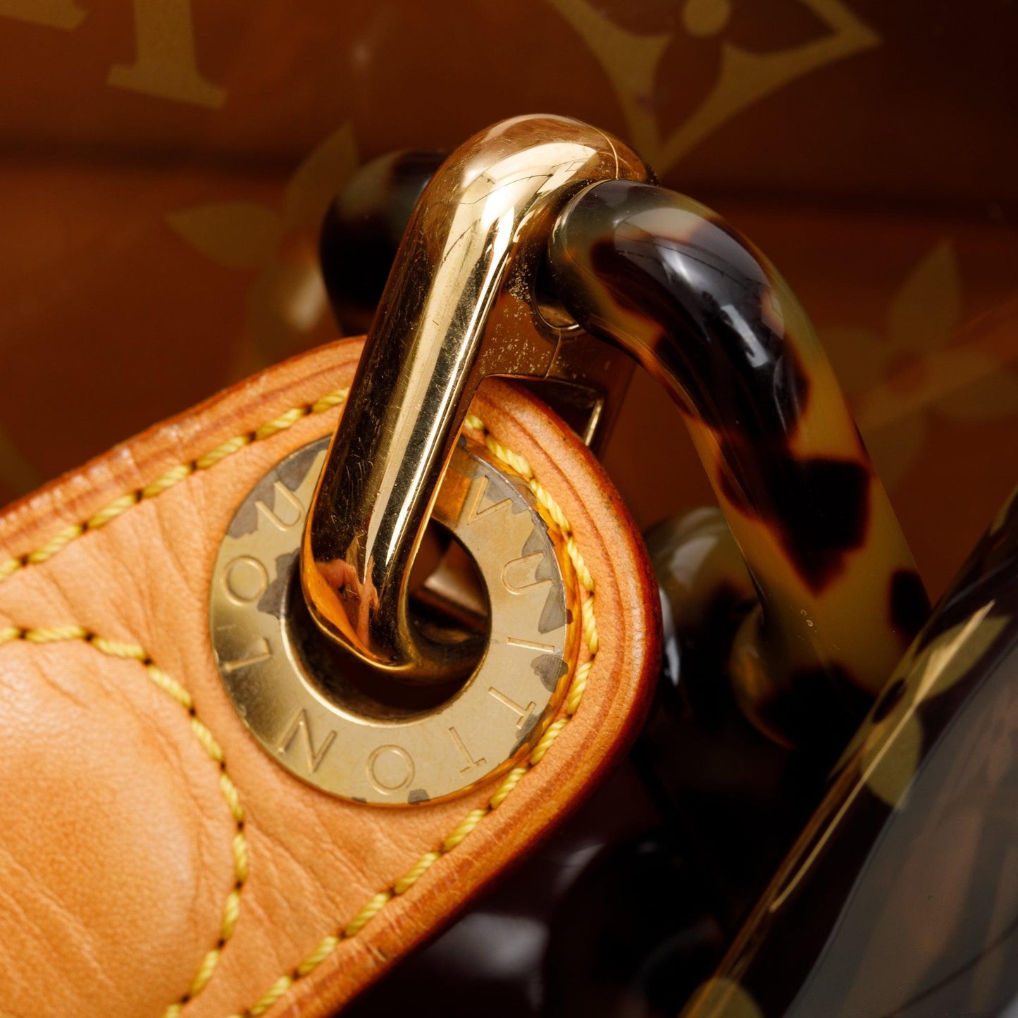Louis Vuitton Brown Monogram Vinyl Cabas Sac Ambre GM Tote