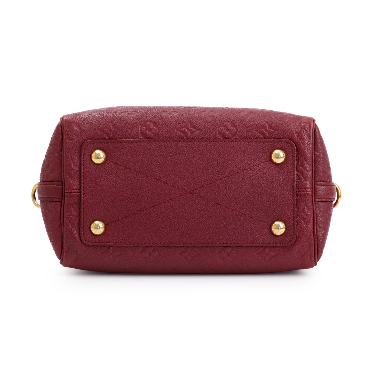 Louis Vuitton Burgundy Monogram Empreinte Leather Speedy Bandouliere 25