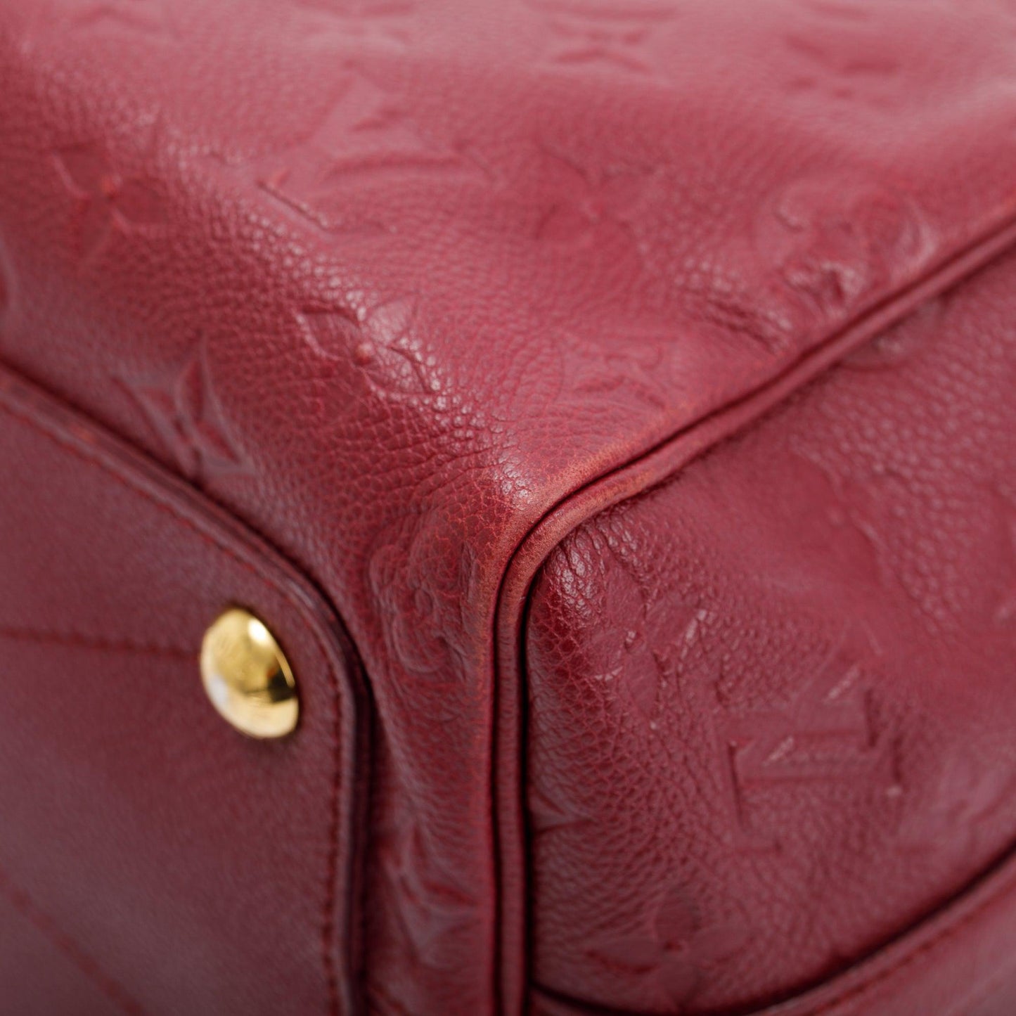 Louis Vuitton Burgundy Monogram Empreinte Leather Speedy Bandouliere 25