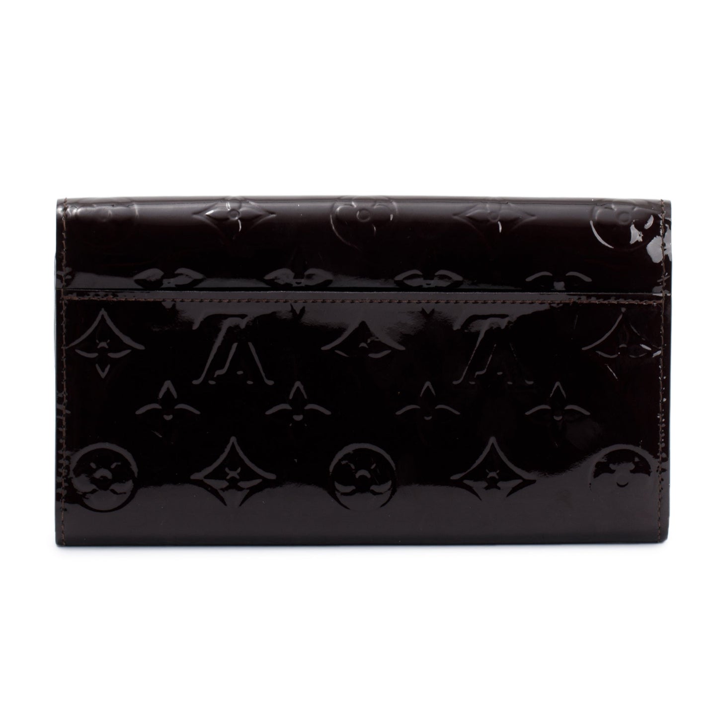 Louis Vuitton Burgundy Monogram Vernis Sarah Wallet