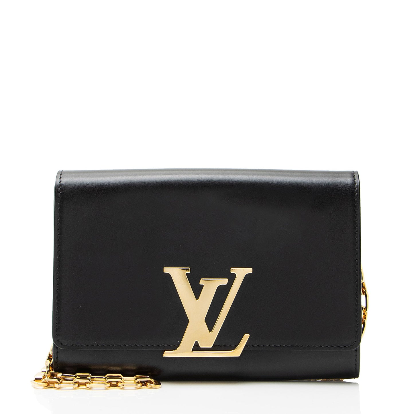 Louis Vuitton Calfskin Chain Louise Shoulder Bag