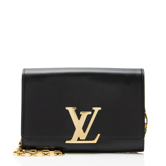 Louis Vuitton Calfskin Chain Louise Shoulder Bag