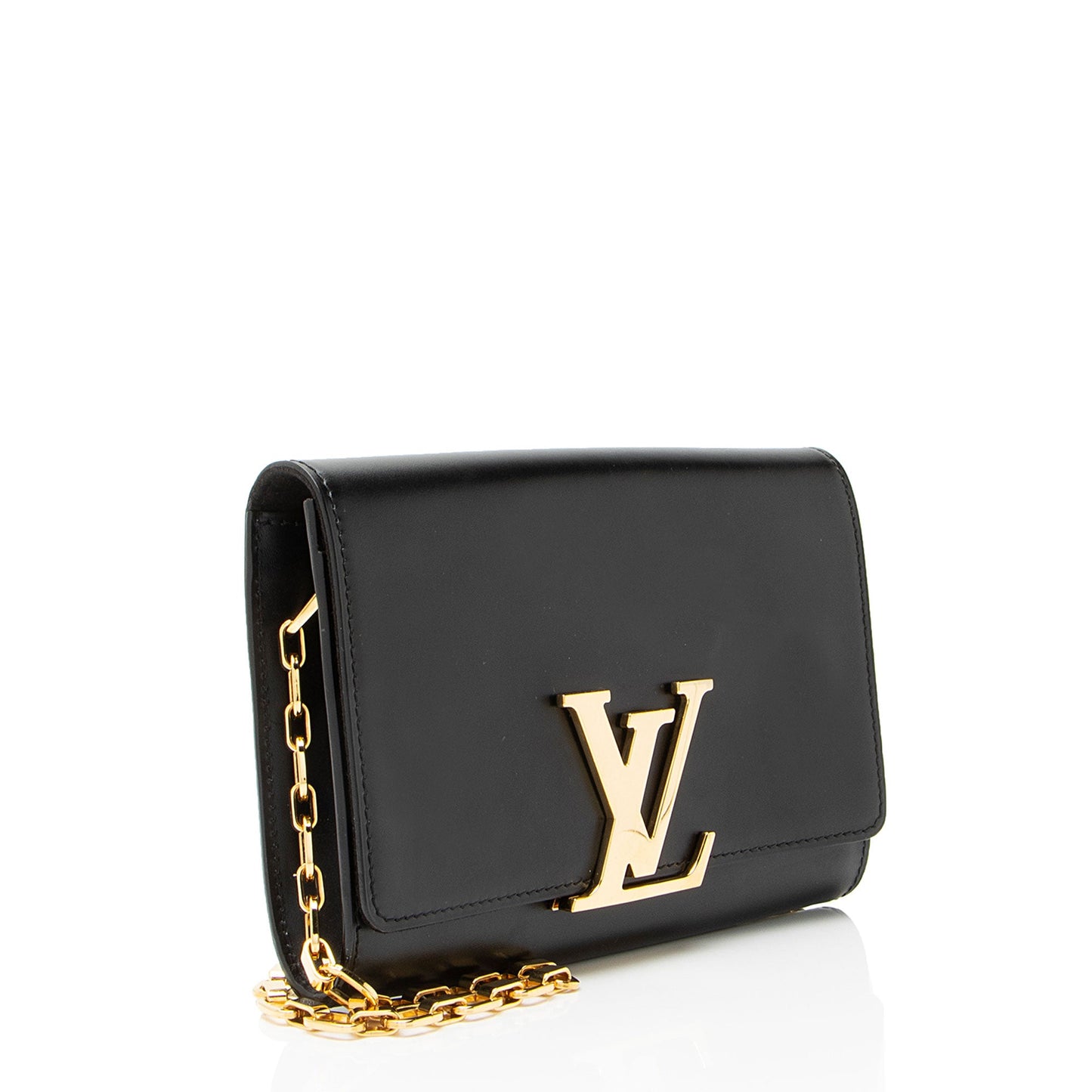 Louis Vuitton Calfskin Chain Louise Shoulder Bag