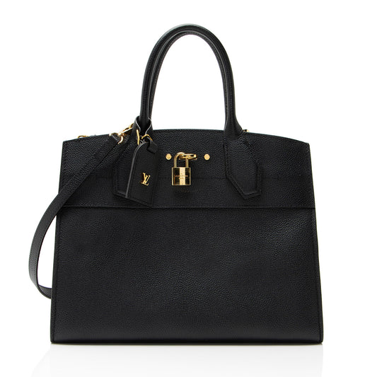 Louis Vuitton Taurillon City Steamer MM Tote