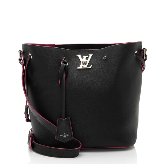Louis Vuitton Calfskin Lockme Bucket Bag