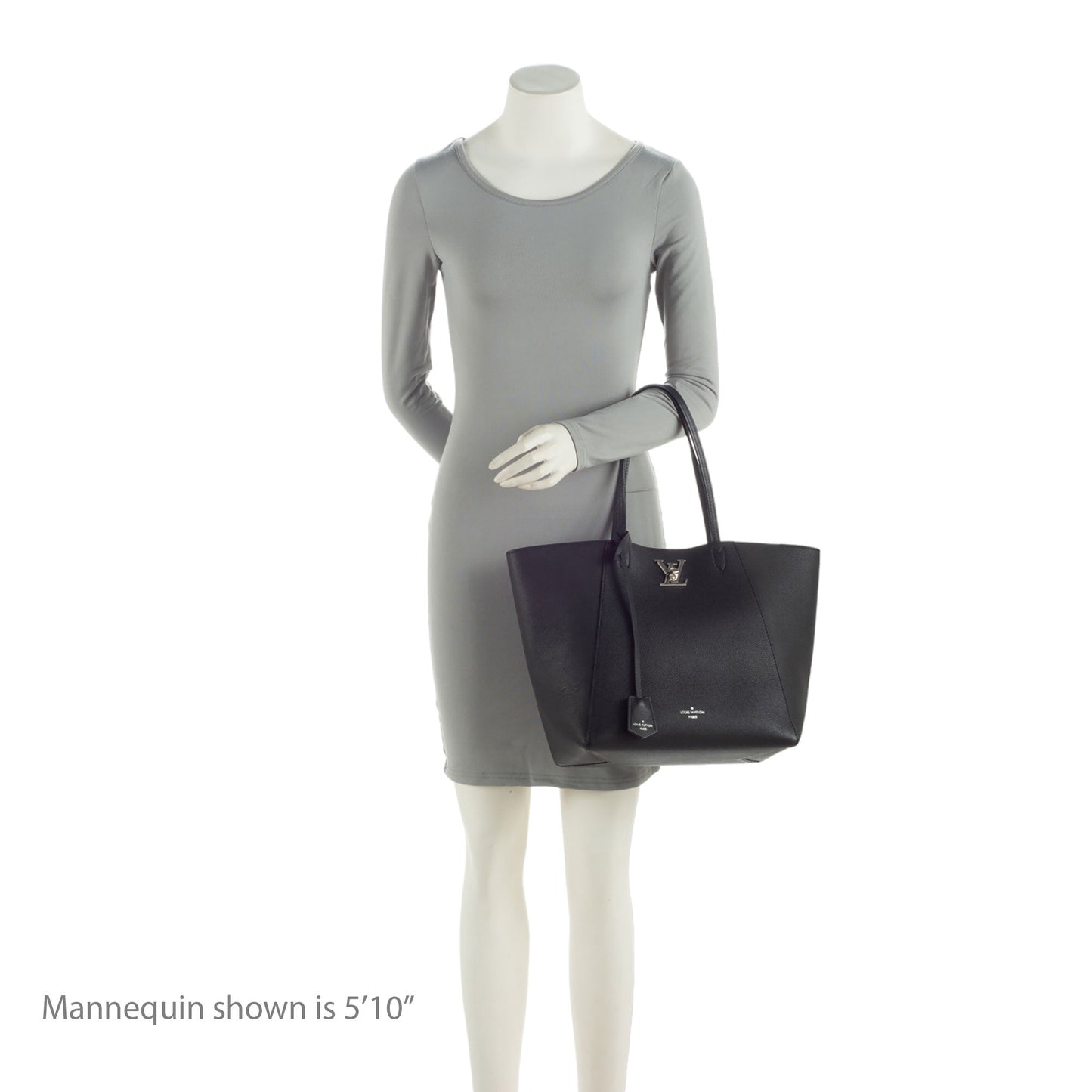 Louis Vuitton Calfskin Lockme Cabas Tote (SHF-hQ75XO)