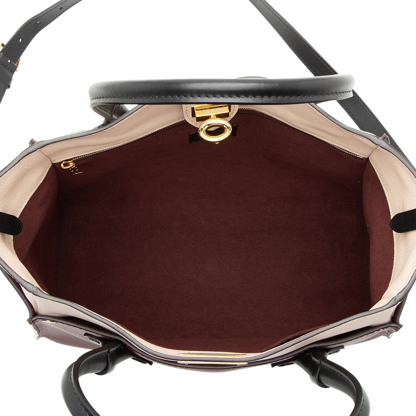 Louis Vuitton Calfskin Monogram Canvas On My Side MM Tote