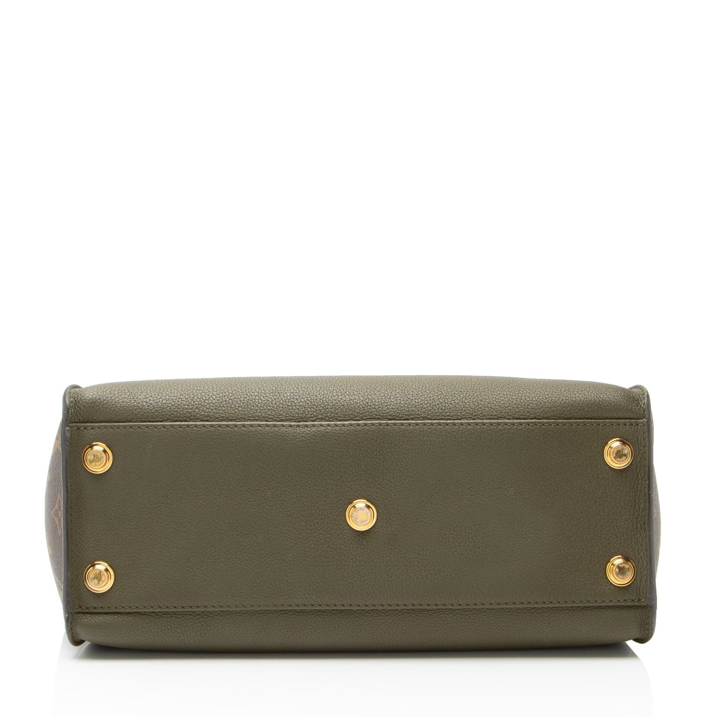 Louis Vuitton Calfskin Monogram Canvas On My Side MM Tote