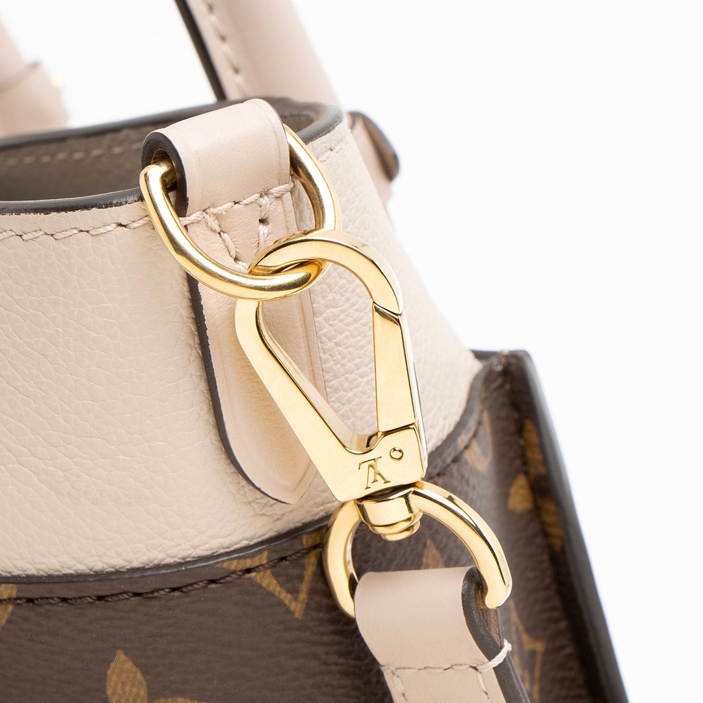 Louis Vuitton Calfskin Monogram Canvas On My Side PM Tote