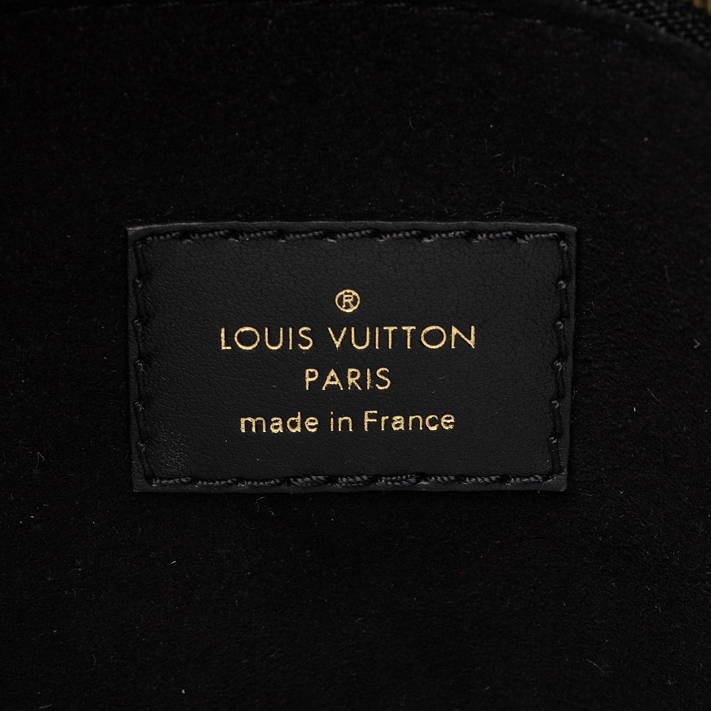 Louis Vuitton Calfskin Monogram Canvas On My Side PM Tote
