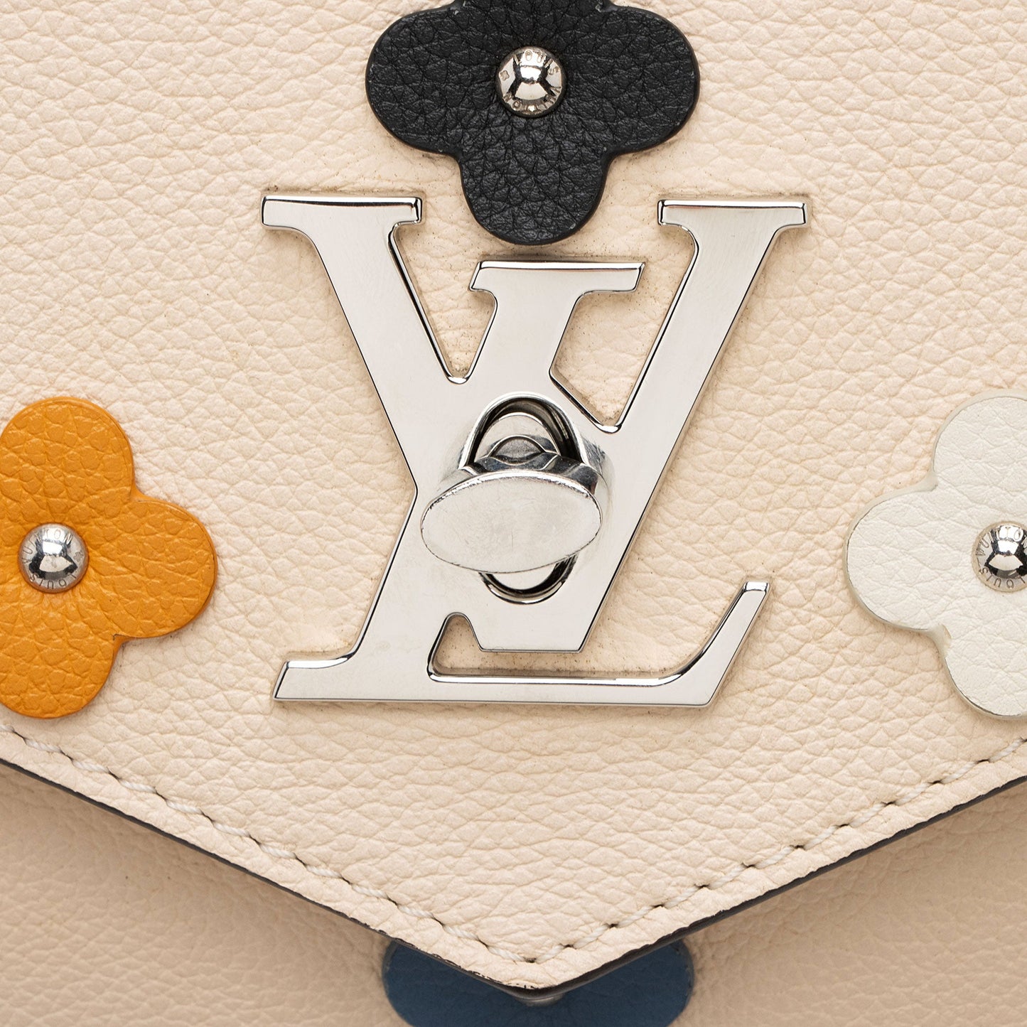 Louis Vuitton Calfskin Mylockme Fleurs BB Shoulder Bag