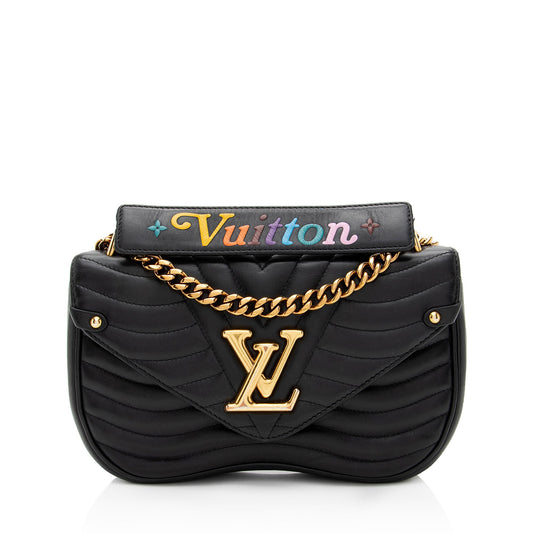 Louis Vuitton Calfskin New Wave Chain MM Shoulder Bag