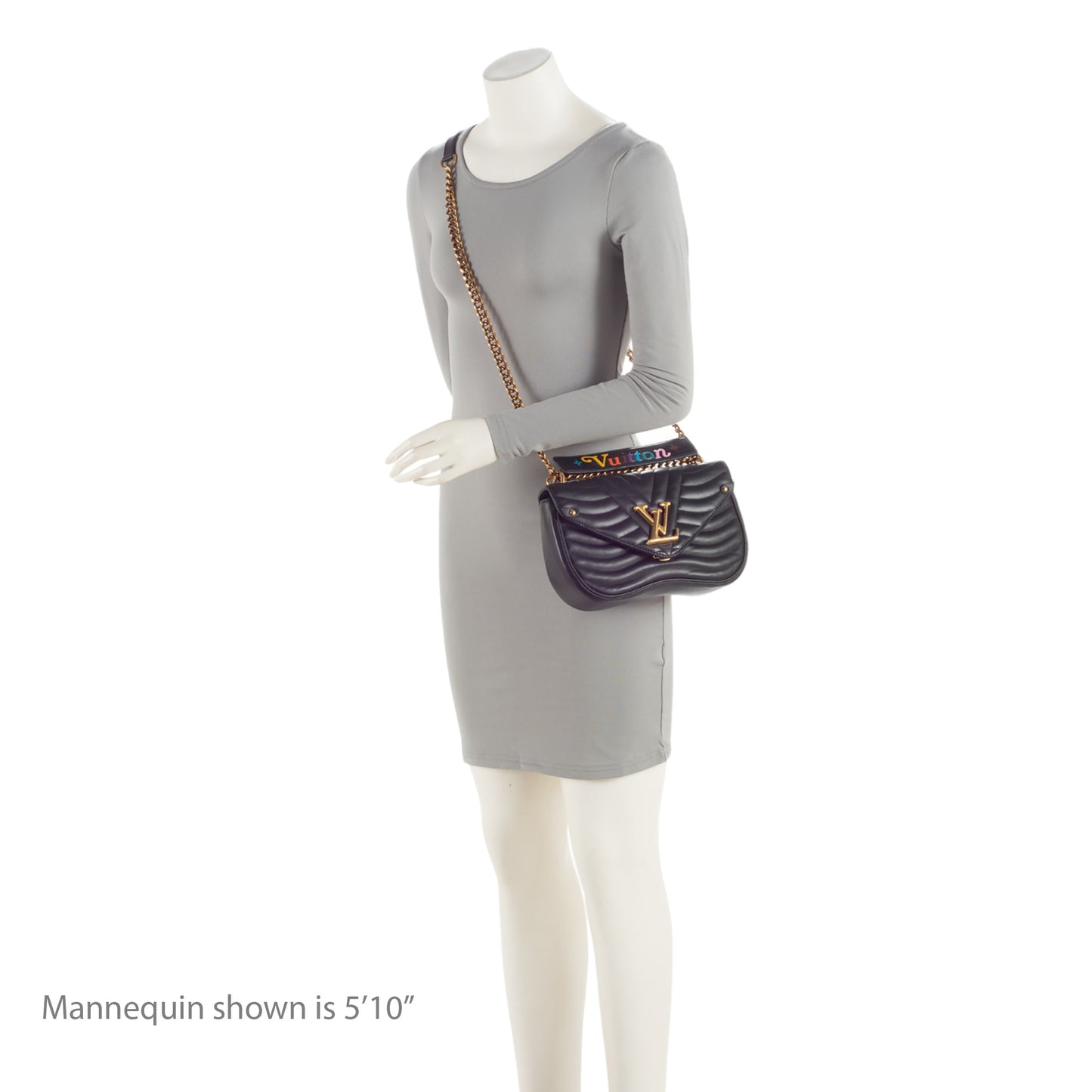 Louis Vuitton Calfskin New Wave Chain MM Shoulder Bag