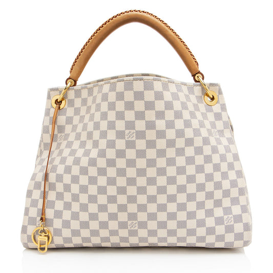 Louis Vuitton Damier Azur Artsy MM Shoulder Bag (SHF-D9Abmw)