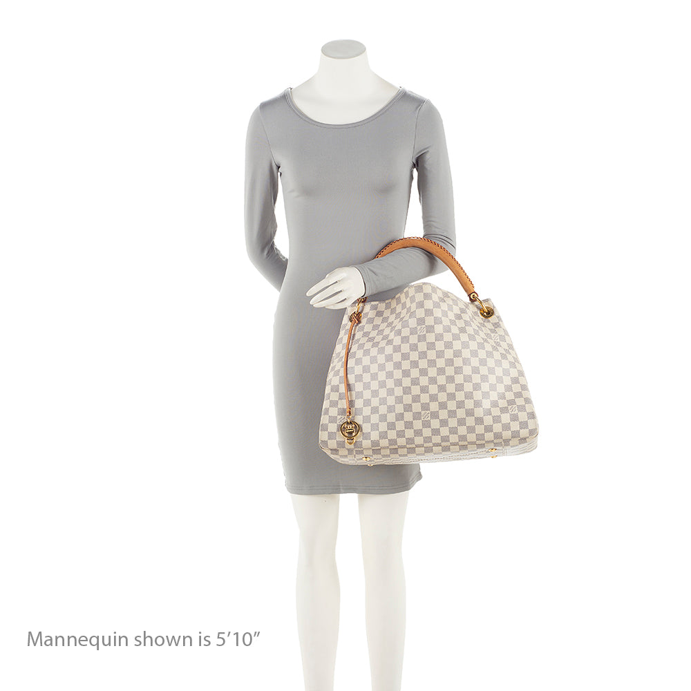Louis Vuitton Damier Azur Artsy MM Shoulder Bag (SHF-D9Abmw)